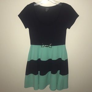 A Rue 21 striped blue dress.